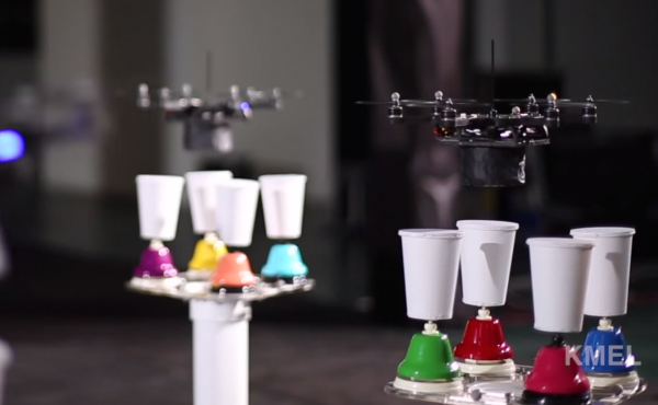 Компания KMel Robotics организовала музыкальную группу из летающих роботов